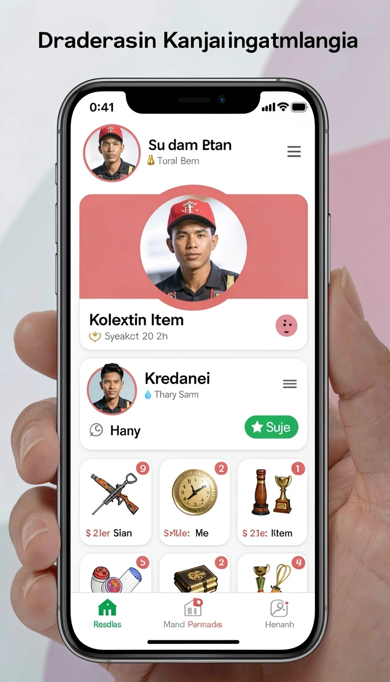 Tampilan utama aplikasi idebet
